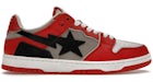 A Bathing Ape BAPE SK8 Sta Rosso Grigio