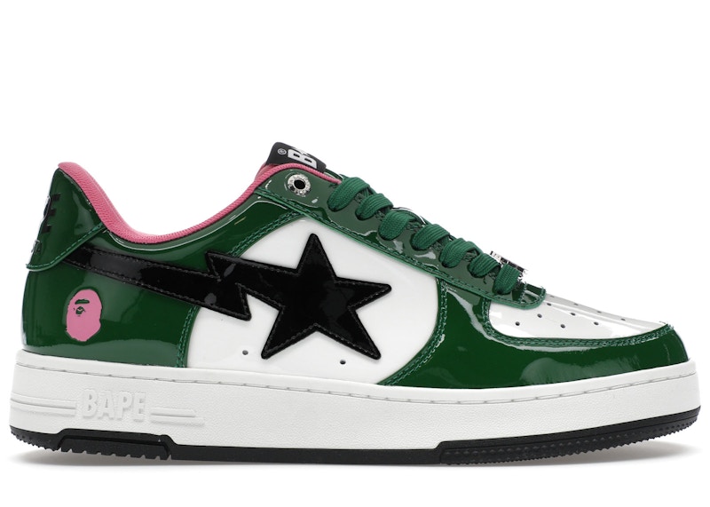 Pre-owned Bape Men's A Bathing Ape Sta #1 Sneakers In Green