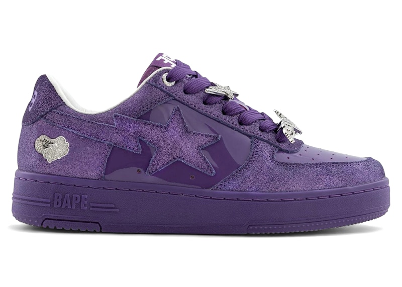 Pre-owned Bape A Bathing Ape  Sta #1 (women's) Sneakers In Purple