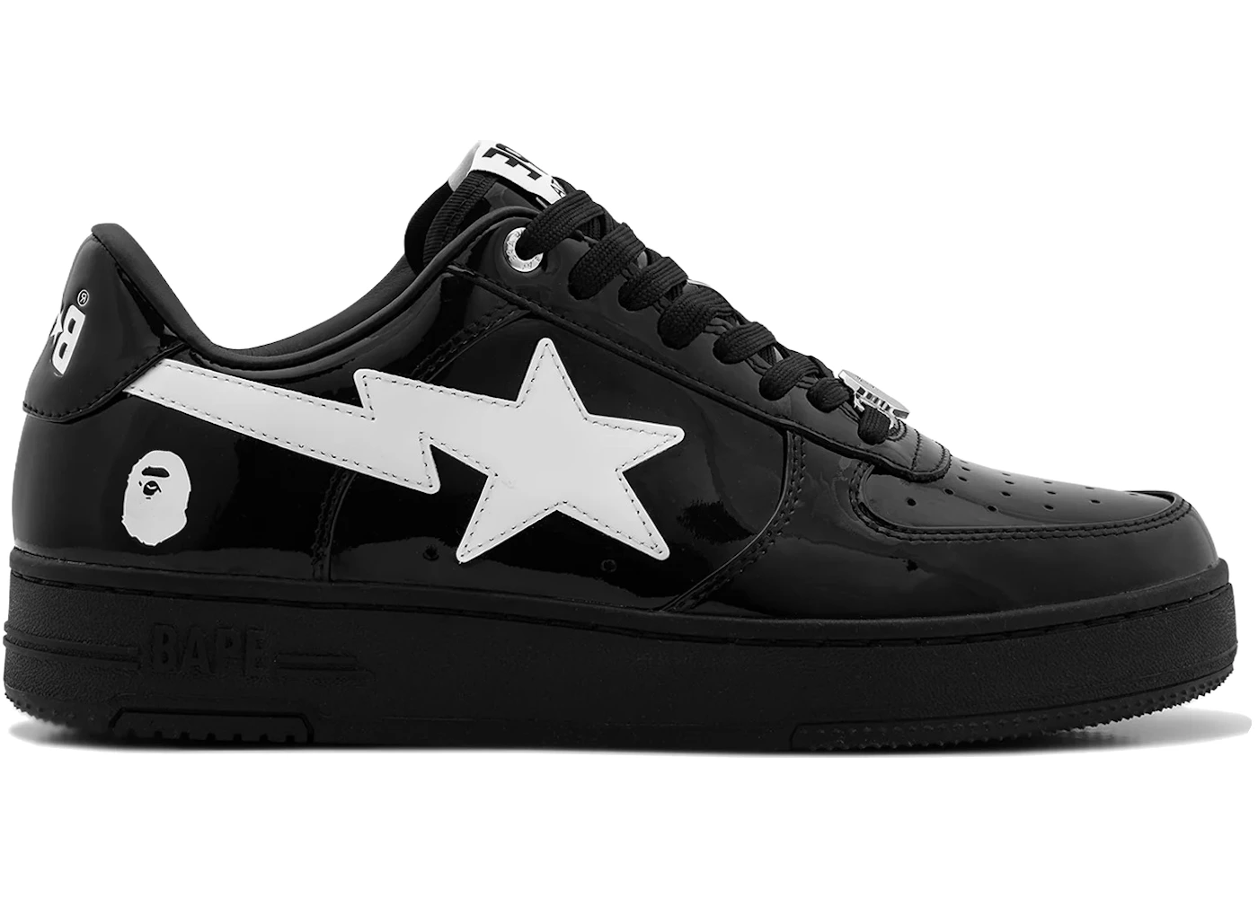 A Bathing Ape Bape Sta #2 Black White