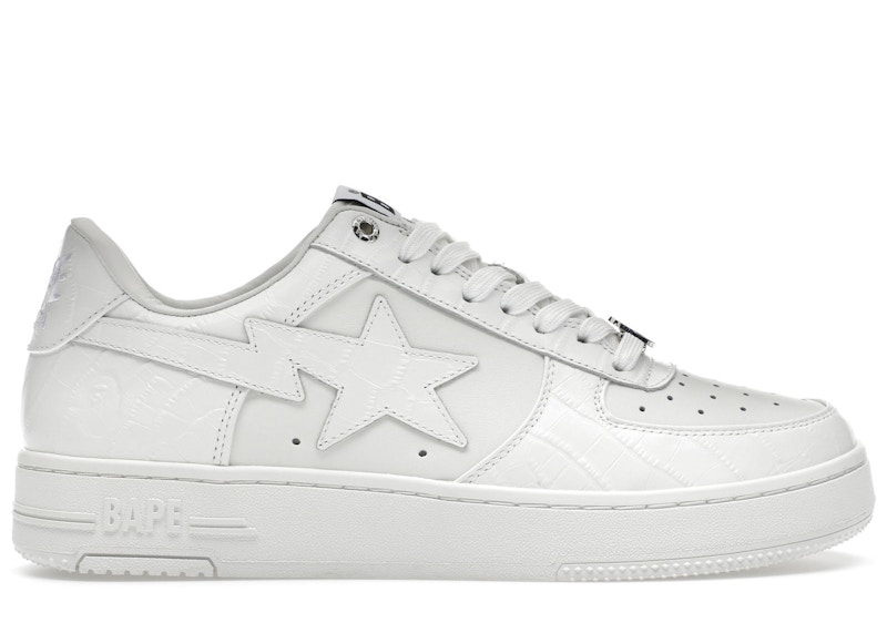 Pre-owned Bape Men's A Bathing Ape Sta #3 Sneakers In White
