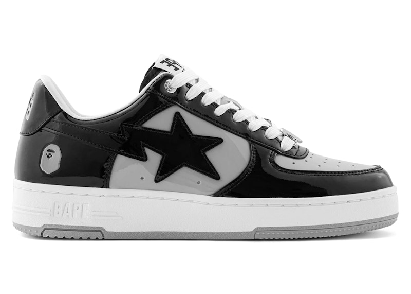 A Bathing Ape Bape Sta #4 Black Grey Men's - 1L80-191-304/1L80-291