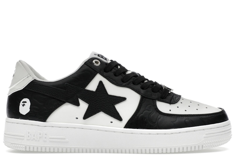 A Bathing Ape Bape Sta #4 Linecamo White Black Men's - 1K30