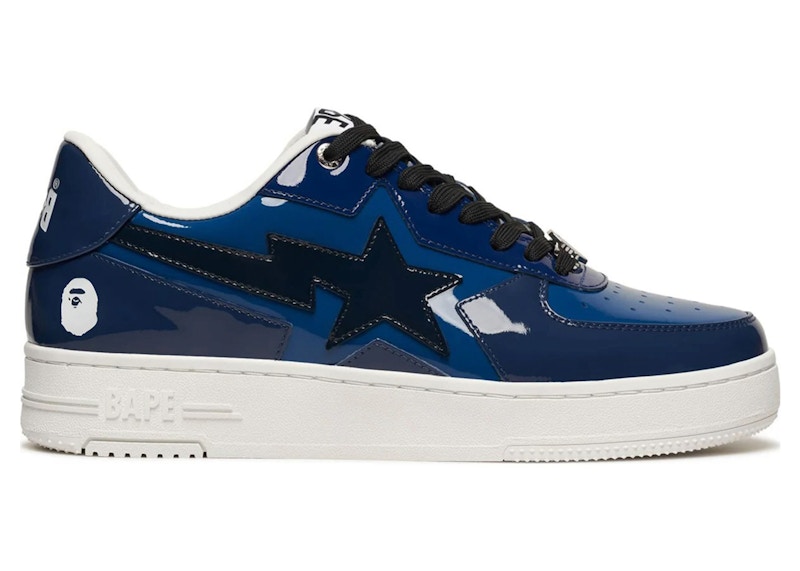 Pre-owned Bape Men's A Bathing Ape Sta Icon M2 Sneakers In Navy Blue