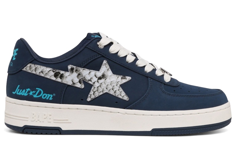 A Bathing Ape Bape Sta Just Don Python Navy Men's - 1M23-191-906