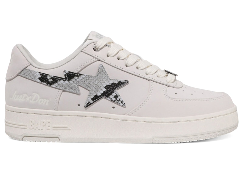 Una scimmia da bagno Bape Sta Just Don Python White