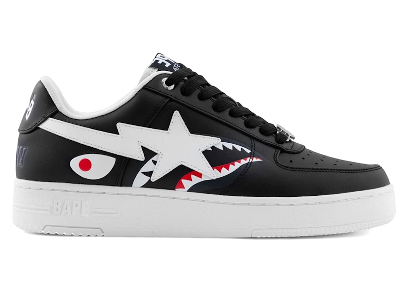 A Bathing Ape Bape Sta Low #2 Shark Black - 1L80-191-302/1L80-291-302/001FWL801302-BLK