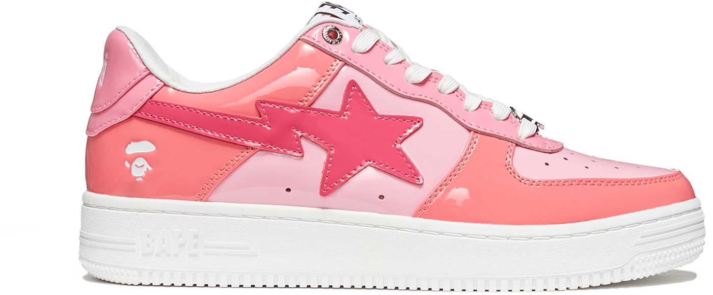 A Bathing Ape Bape Sta Low M2 20th Anniversary Patent Pink All Nike ...