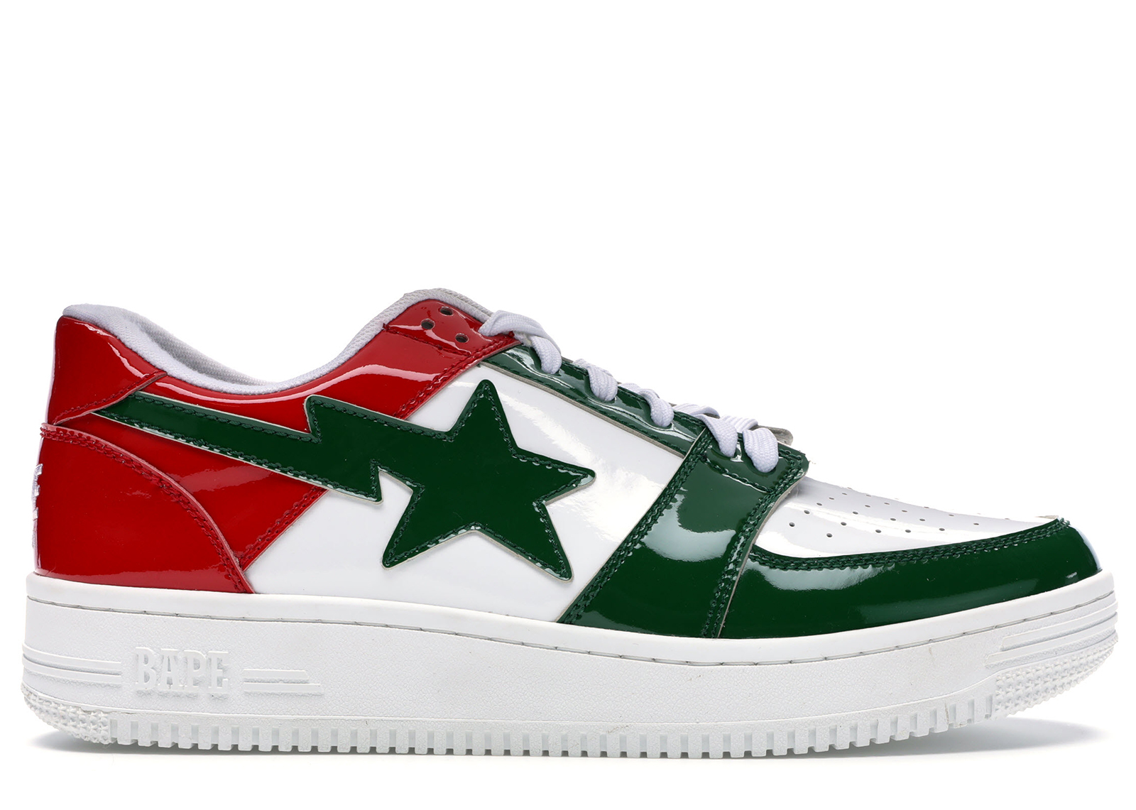 A Bathing Ape Bape Sta Low Green White Red (2019) -