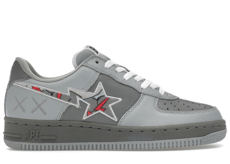 BAPE × KAWS レザー BAPESTA 26cm US8 a bathing ape BAPE STA