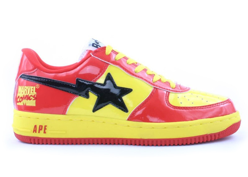 A Bathing Ape Bape Sta Low Marvel Comics Iron Man Men's - FS