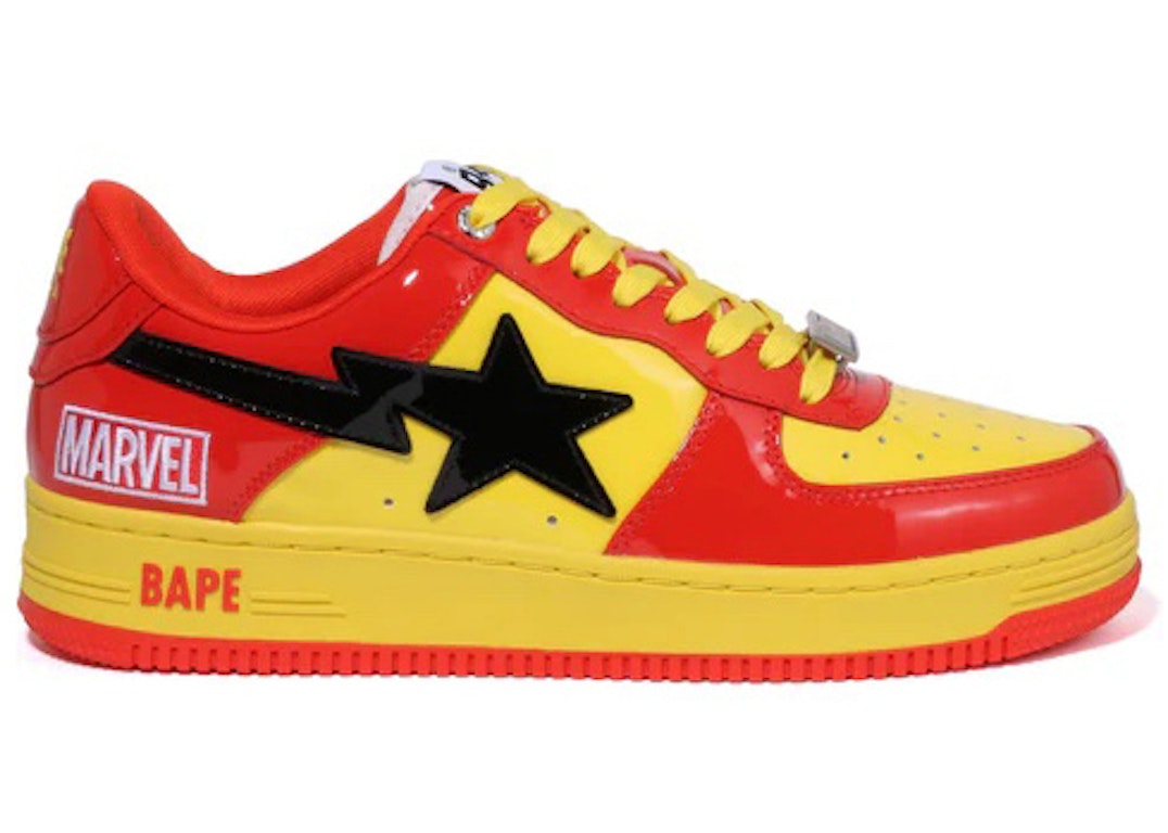 Pre-owned Bape A Bathing Ape  Sta Marvel Comics Iron Man (2022) In Red/yellow
