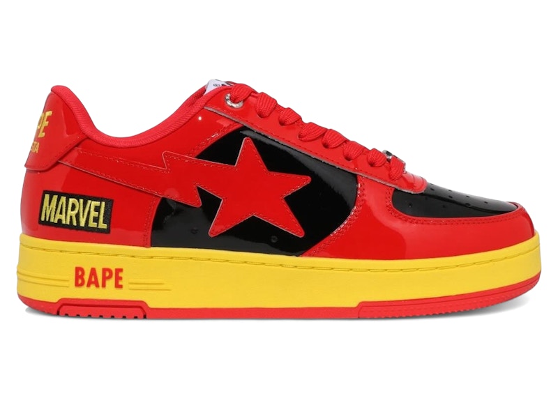 その他 A BATHING APE BAPE STA \"Human Torch\" A Bathing Ape Bape Sta Low Marvel Comics Human Torch Men's