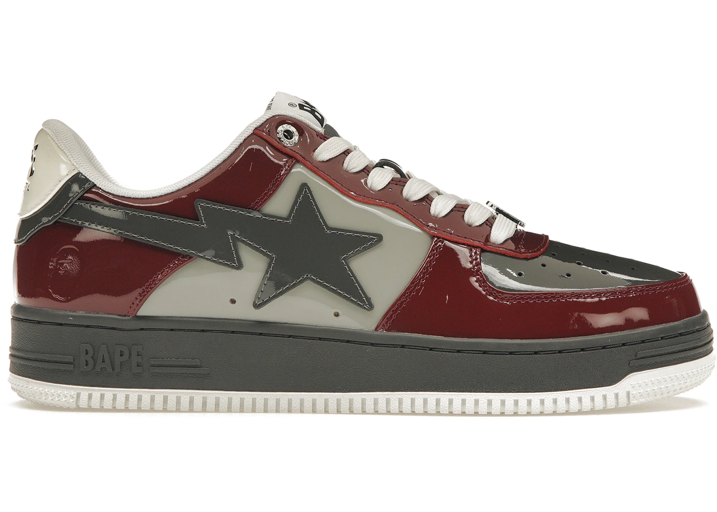 A Bathing Ape Bape Sta Nostalgic Burgundy Grey Men's 1I80-191