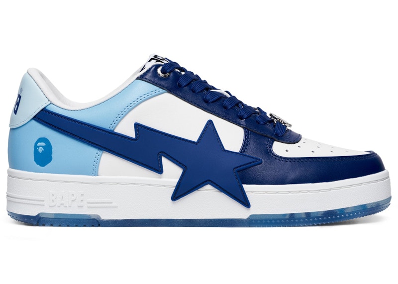 A Bathing Ape Bape Sta OS White Blue University Blue Men's