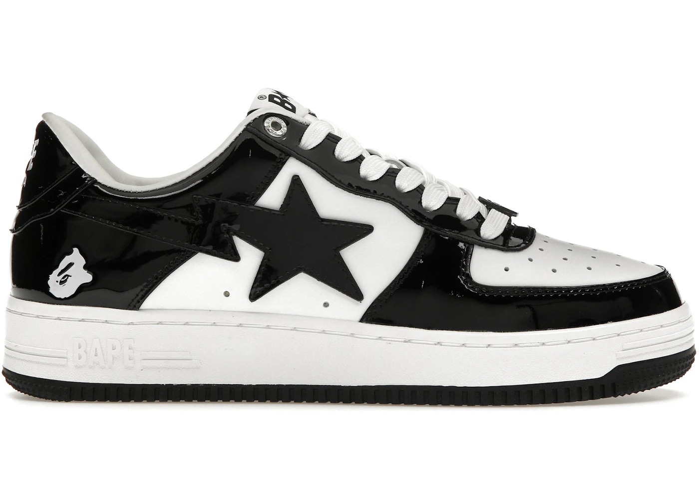 A Bathing Ape Bape Sta Lackleder schwarz wei 1I70-291-001/1I70-191-002 DE A Bathing Ape Bape Sta Lackleder schwarz wei 1I70-291-001/1I70-191-002 DE