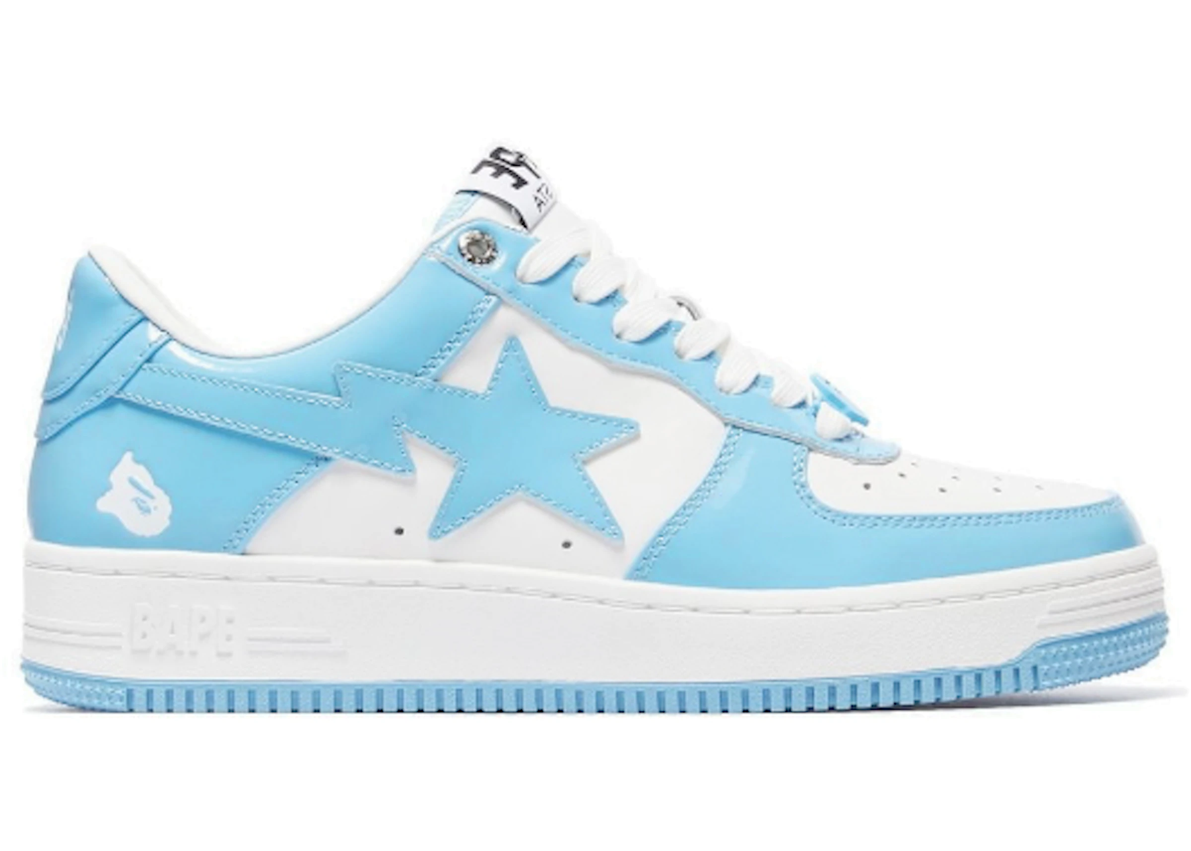 Tot ziens hybride Annoteren A Bathing Ape Bape Sta Patent Leather Blue White -  1I70-291-001/1I70-191-002 - US