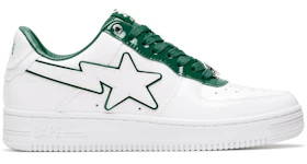 A Bathing Ape Bape Sta Patent Leather White Green