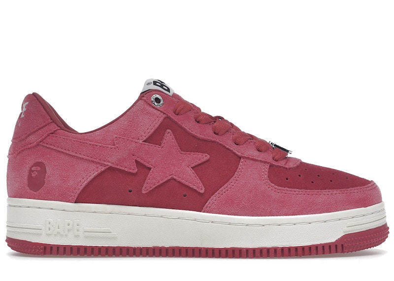 A Bathing Ape Bape Sta Pink Suede