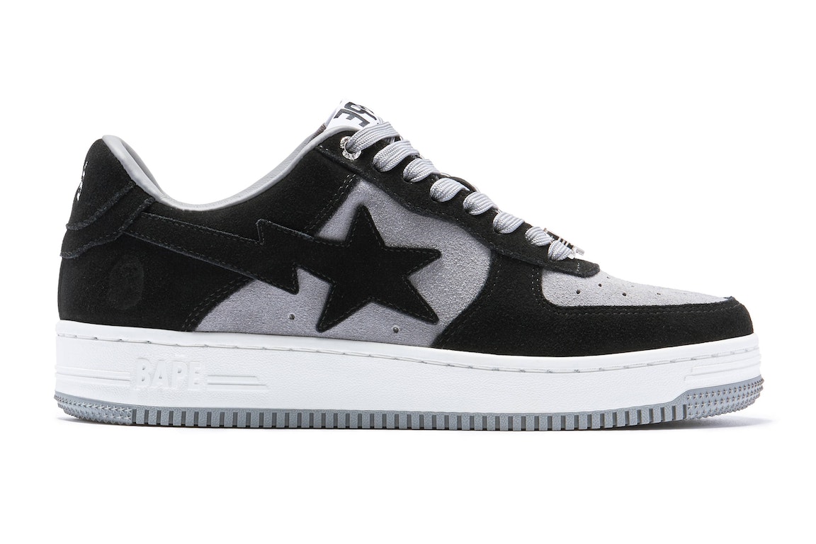 Pre-owned Bape A Bathing Ape  Sta Suede Black (2022) In Black/grey/white