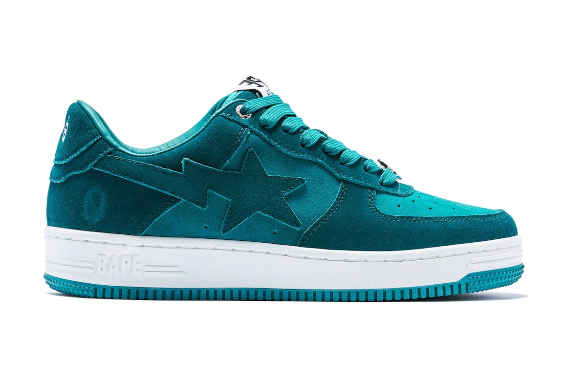 Pre-owned Bape A Bathing Ape  Sta Suede Green (2022) In Green/emerald/white