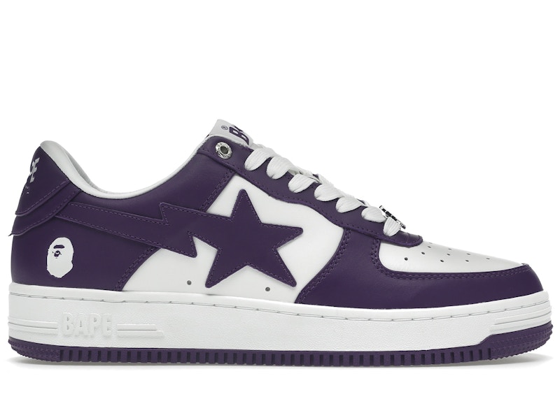 A Bathing Ape Bape Sta White Purple (2022) Men's - 1I70-291-006