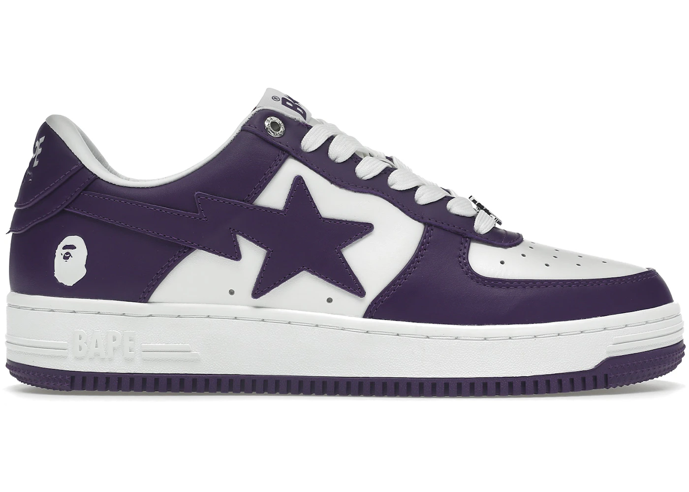 A Bathing Ape Bape Sta White Purple (2022) Men's 1I70-291-006