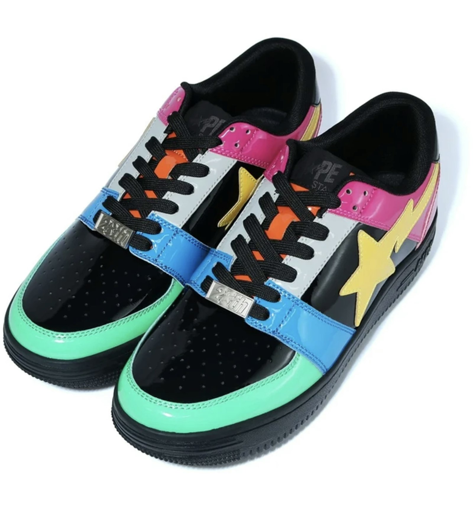 A Bathing Ape Bape Sta Low Crazy Black Men's - 1G80191012 BLK - US
