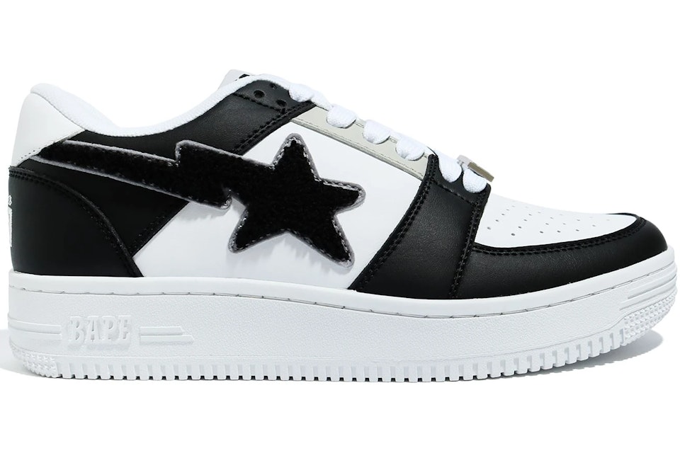 A Bathing Ape Bape Sta Low Patched Black Men's - 001FWG801001X-BLK