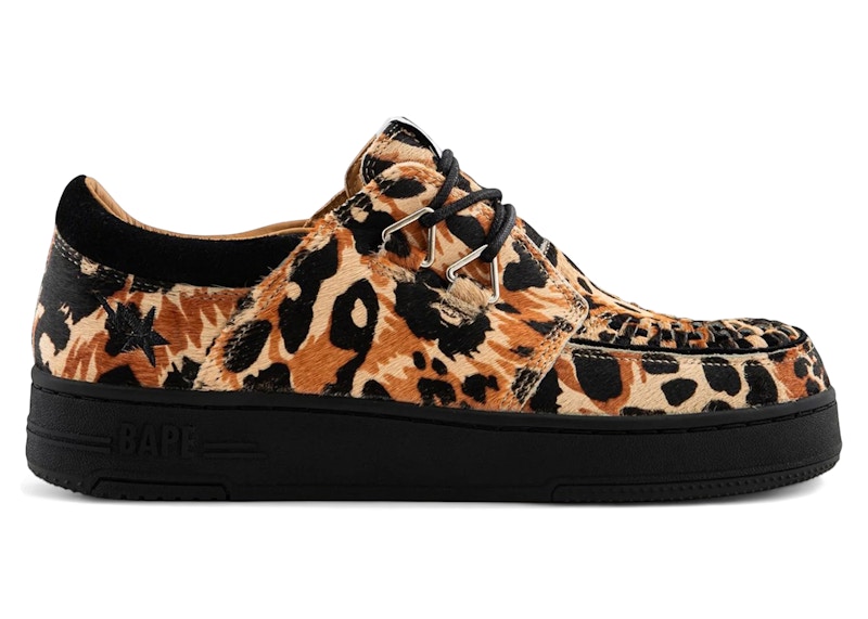 A Bathing Ape Creep Sta Beige Leopard Camo Men's - 1L80-191-309