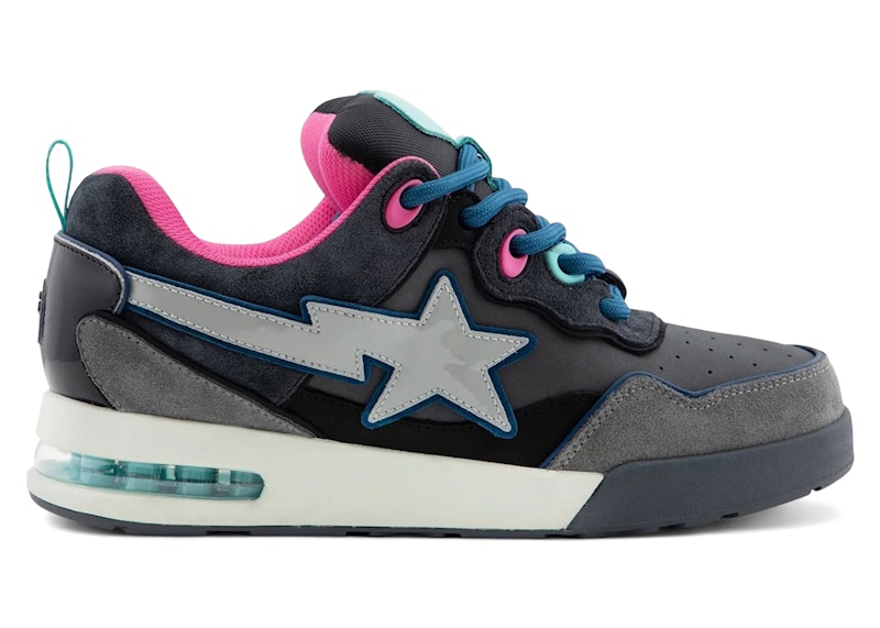 A Bathing Ape Flip Sta #2 Black Pink Blue メンズ - 1L80-191