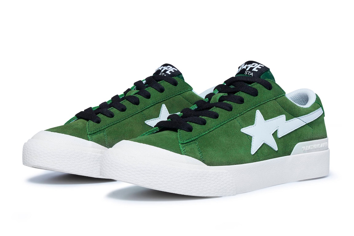 Pre-owned Bape A Bathing Ape Mad Sta Green In Green/black/white