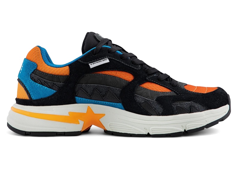 A Bathing Ape Shark Sta #2 Black Orange Blue - 1L30-191-320/001FWL301320-BLK