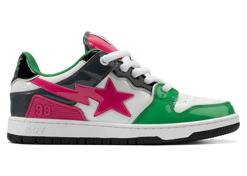 A Bathing Ape Sk8 Sta #2 M1 Green Multi Men's A Bathing Ape Sk8 Sta #2 M1 Green Multi Men's