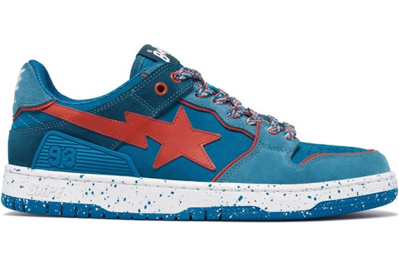 A Bathing Ape Sk8 Sta #7 M2 Outdoor Pack Azul Rojo