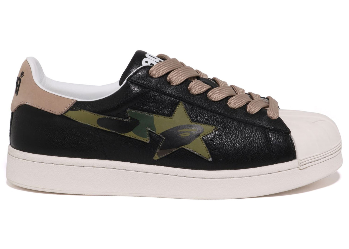 A Bathing Ape Skull Sta Black Beige