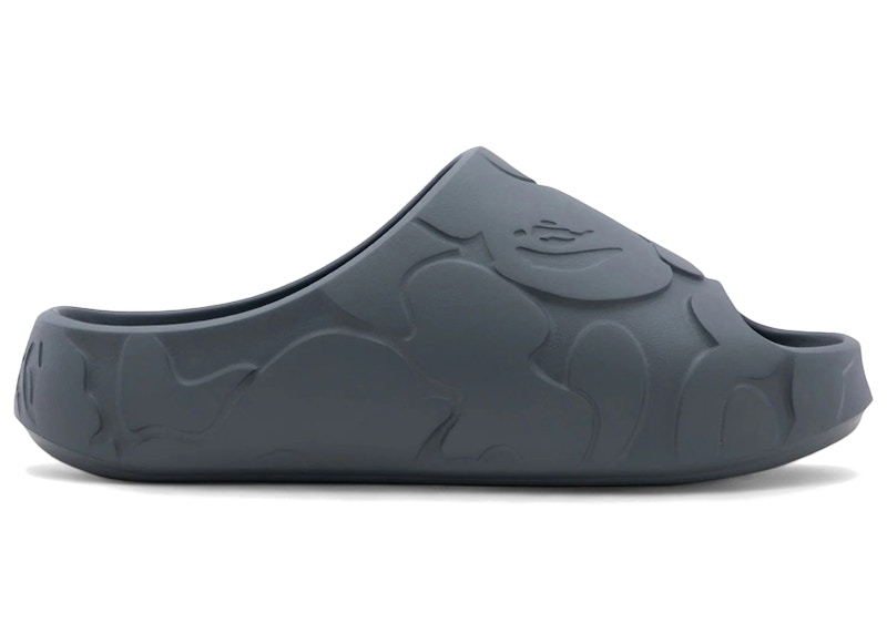 A Bathing Ape Slide #1 Grey Solid Camo