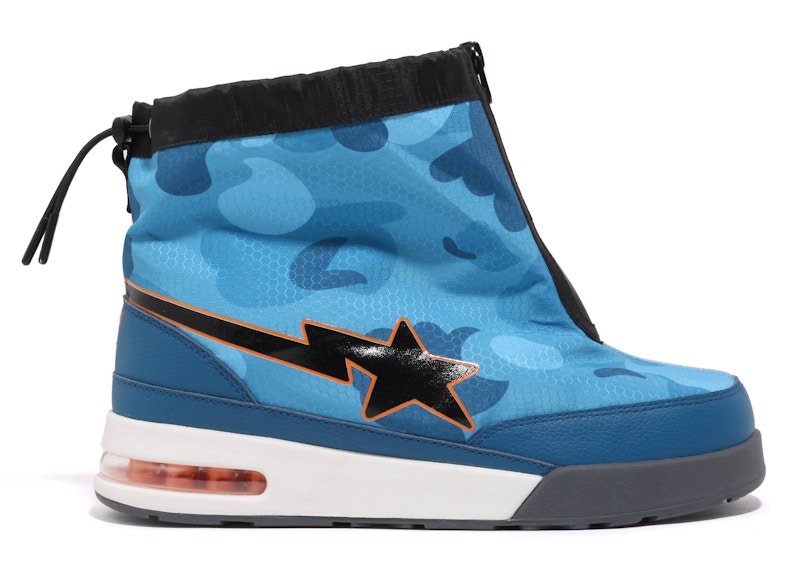 A Bathing Ape Zip Road Sta Honeycomb Camo Blue Men's - 1J30-191