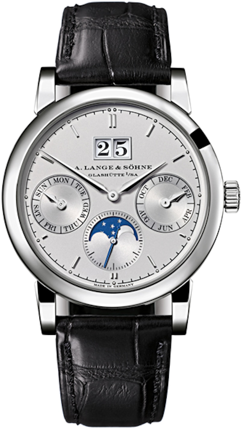 A. Lange Sohne Saxonia Annual Calendar 330.025 38mm in Platinum US