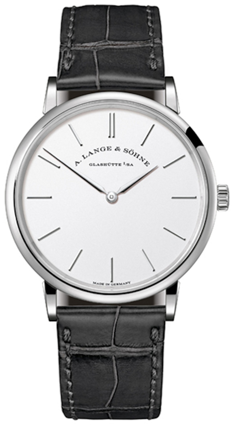 A. Lange Sohne Saxonia Thin 201.027 37mm in White Gold GB