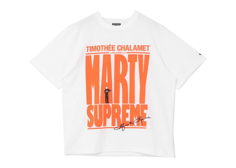 A24 Marty Supreme x URBAN RESEARCH Big Logo Tee White Men's - SS26