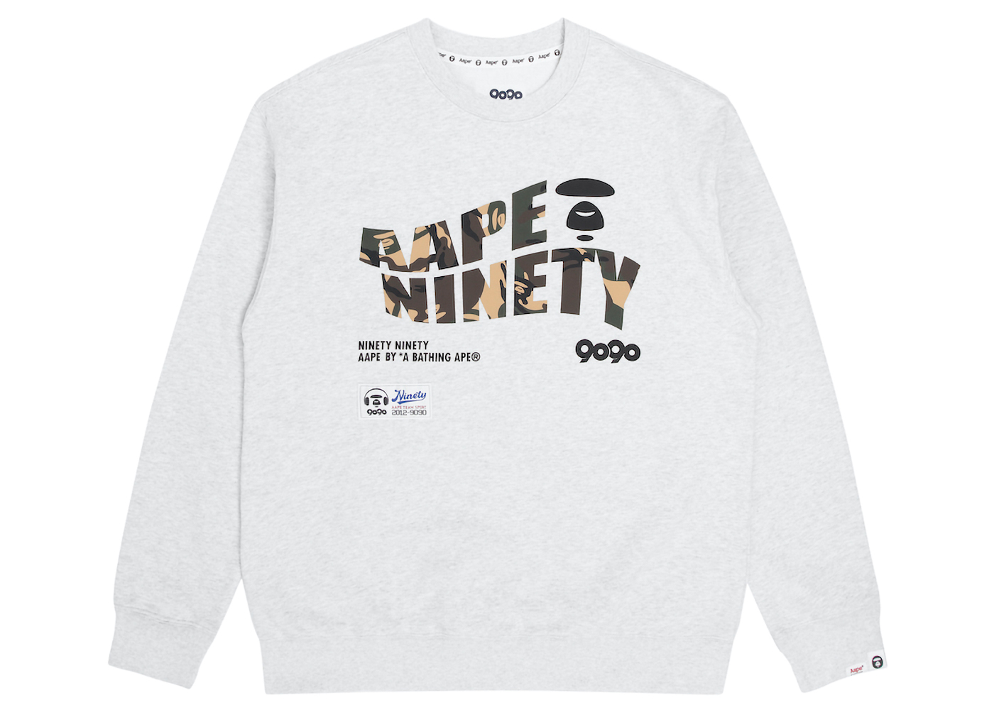 BAPE x 9090 Graphic Fleece Sweatshirt Grey - FW22 メンズ - JP