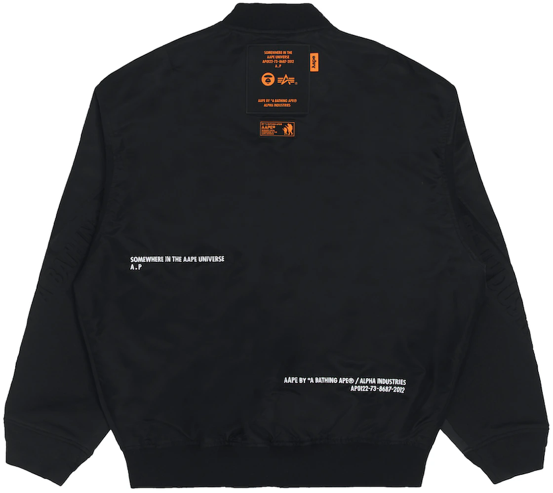 BAPE x Alpha Industries MA1 Jacket Black - FW22 - US | T-Shirts