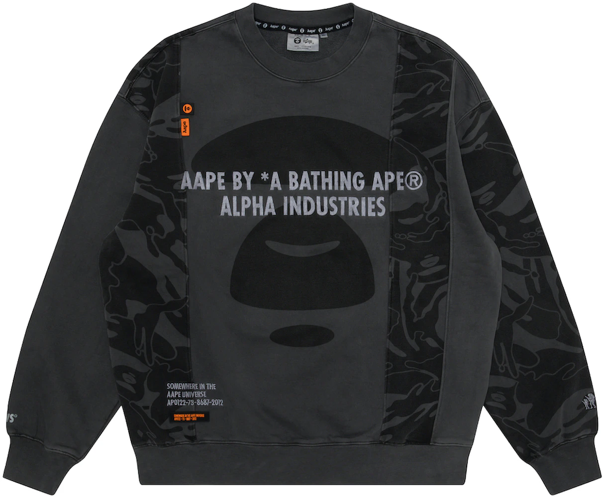 BAPE x Sweatshirt Washed US - Industries - Black Alpha FW22