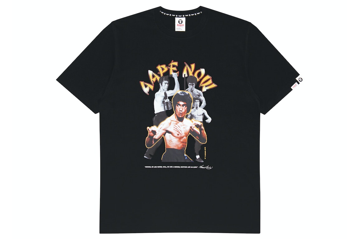 Pre-owned Aape Bape X Bruce Lee #1 Tee Black