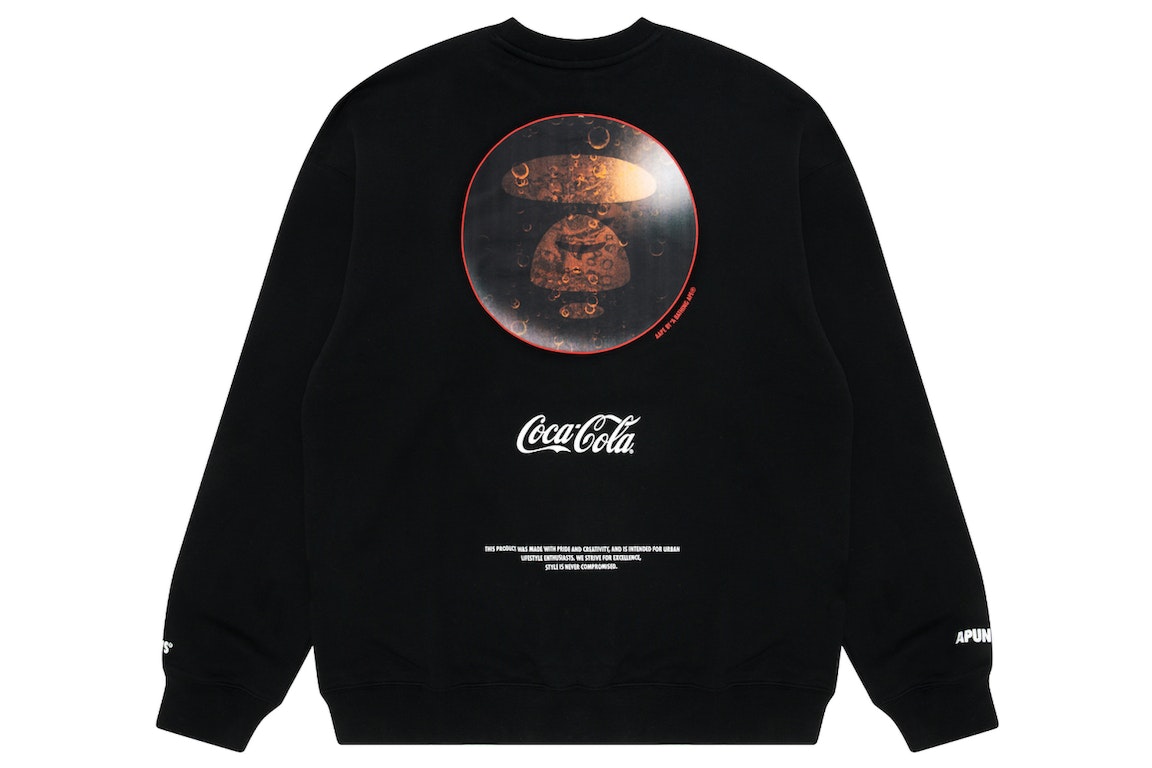 Pre-owned Aape X Coca-cola Logo Sweatshirt Coca Cola