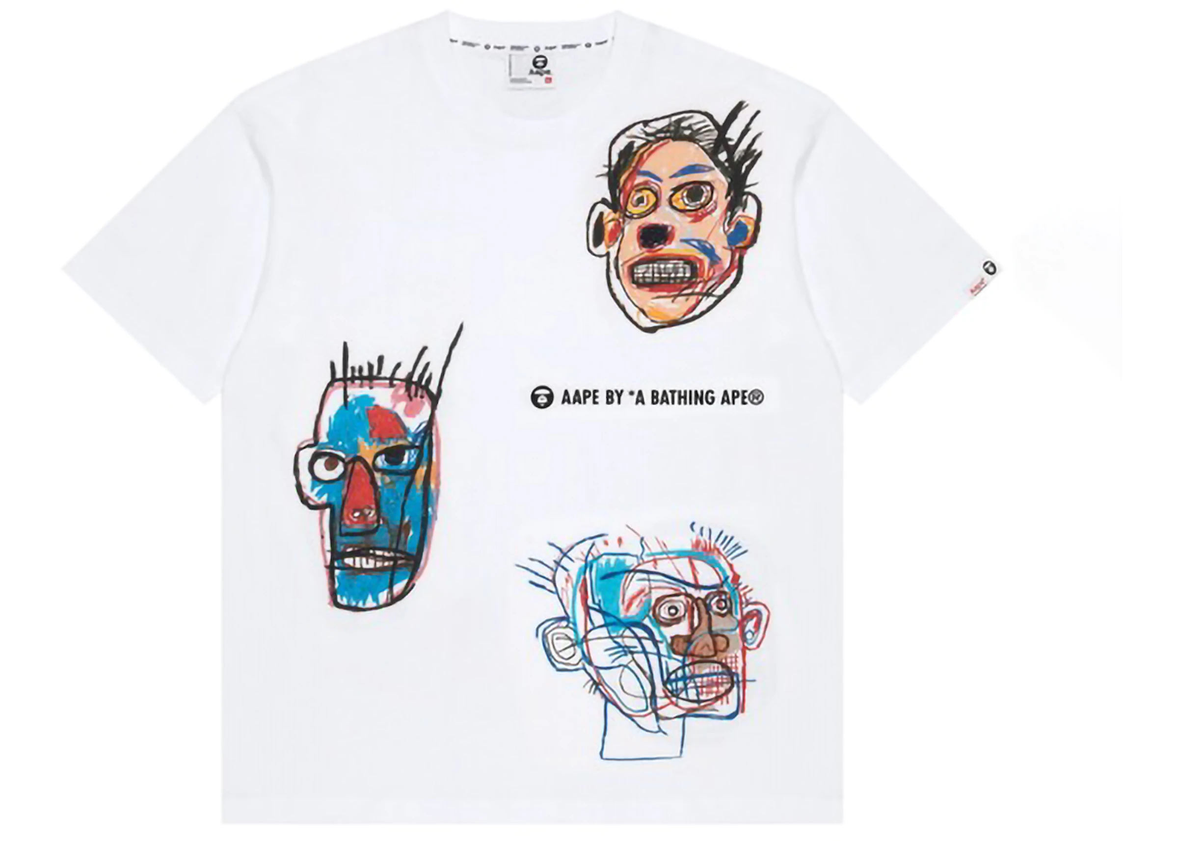 AAPE x Jean Michel Basquiat #2 Tee White - SS23 - US