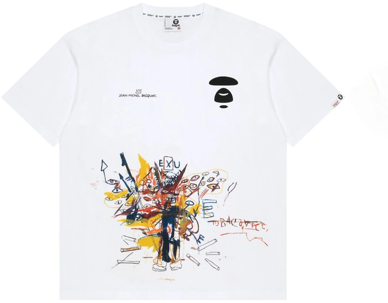 BAPE x Jean Michel Basquiat #4 Tee White Men's - SS23 - US