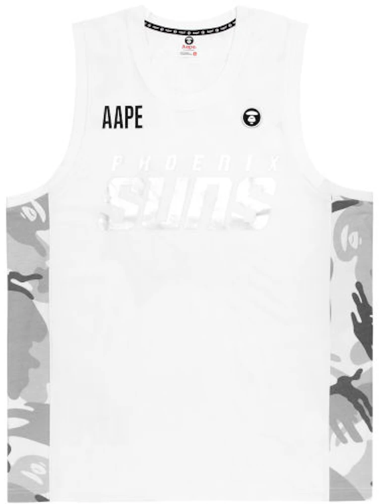 Offical Bathing Ape Bape Basketball Jersey Tank Top Blue White Adult Medium  Logo