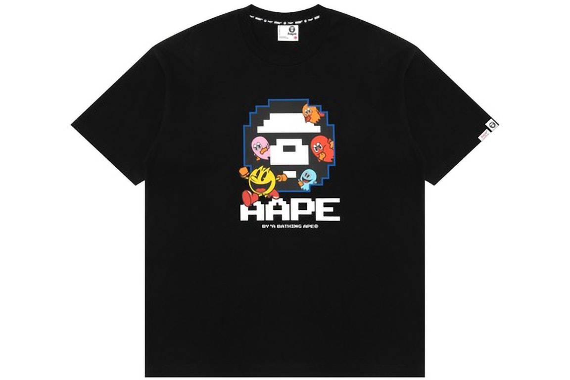 Pre-owned Aape Bape X Pac-man #3 Tee Black